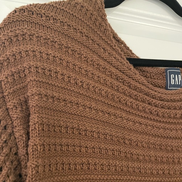 GAP Women's Brown Knit Sweater, Cotton/Linen, Medium - Picture 2 of 6